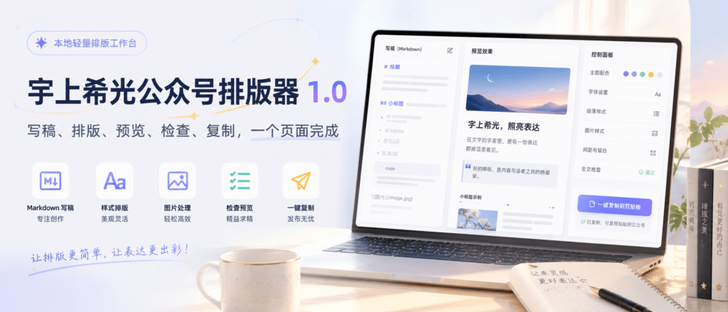 一个轻量的公众号排版小工具