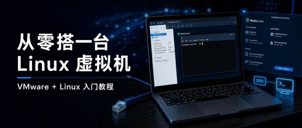 从零搭一台 Linux 虚拟机:VMware + Linux 入门教程