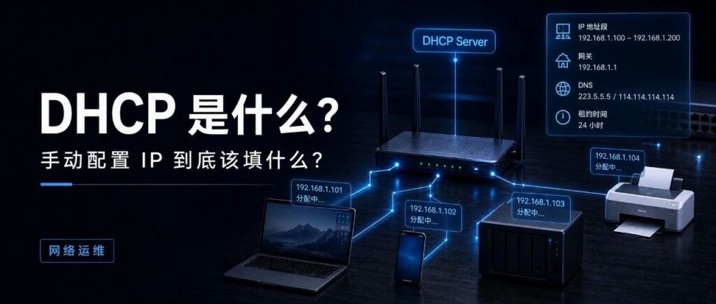 DHCP 是什么？手动配置 IP 到底该填什么？
