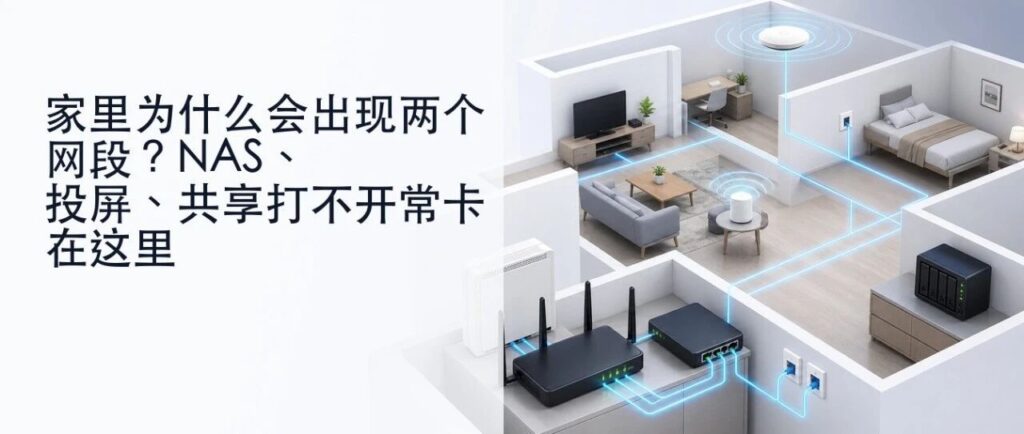 家里为什么会出现多个网段？NAS、投屏、共享为什么打不开
