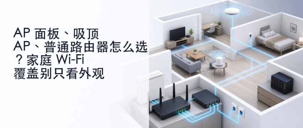 AP 面板、吸顶 AP、普通路由器怎么选?家庭 Wi-Fi 覆盖别只看外观