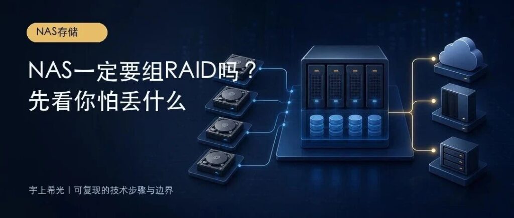 NAS一定要组RAID吗？从独立盘、SHR到备份，应该怎么选