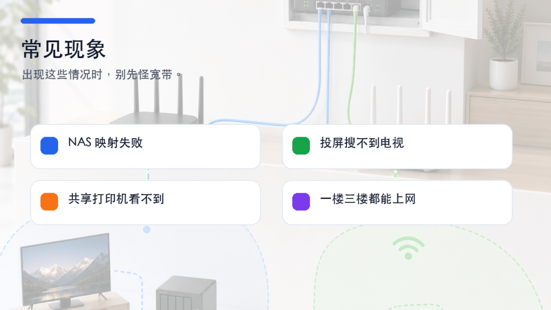 家里为什么会出现多个网段?NAS、投屏、共享为什么打不开 家里为什么会出现多个网段?NAS、投屏、共享为什么打不开