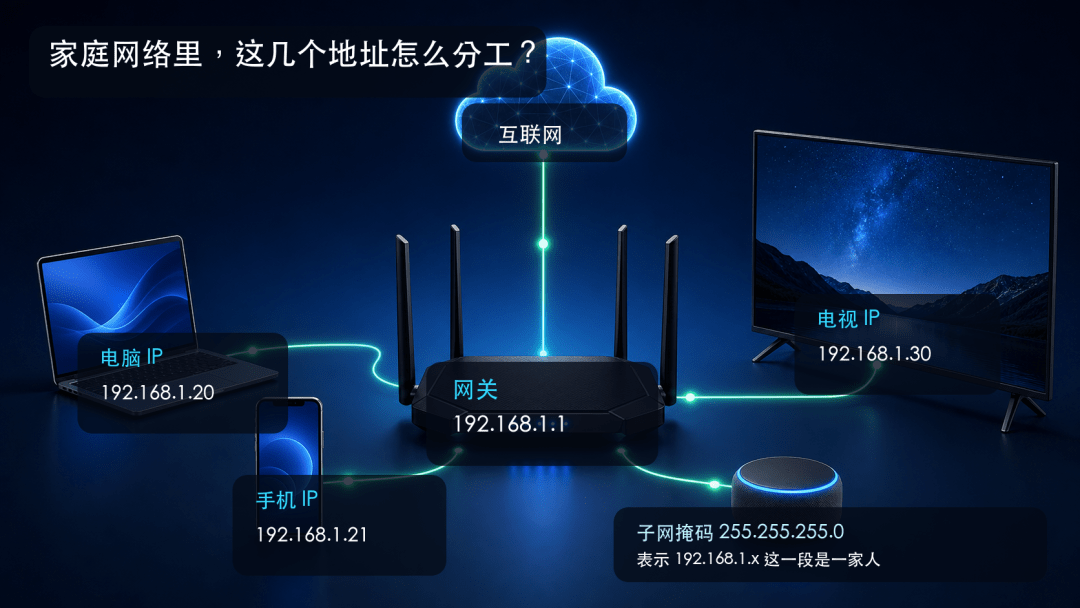 IP 地址、网关、子网掩码到底是什么? IP 地址、网关、子网掩码到底是什么?