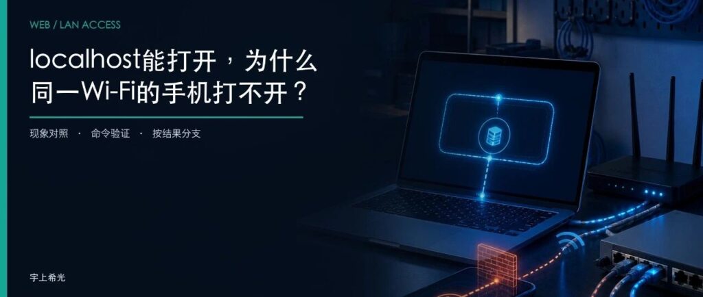 localhost能打开，为什么同一Wi-Fi的手机打不开？按这5层排查