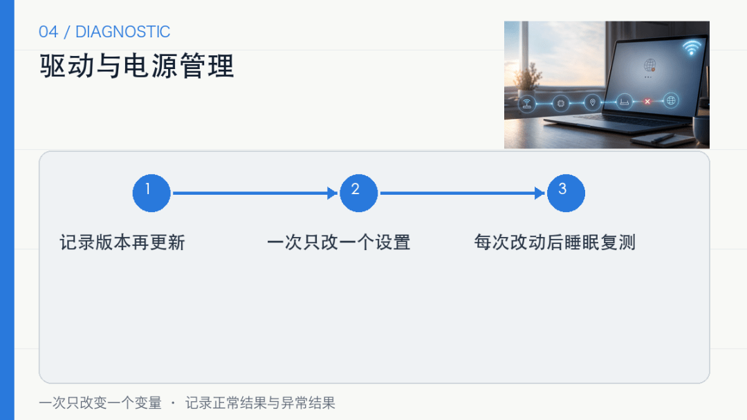 电脑睡眠唤醒后,Wi-Fi还连着却上不了网:先别急着重启 电脑睡眠唤醒后,Wi-Fi还连着却上不了网:先别急着重启