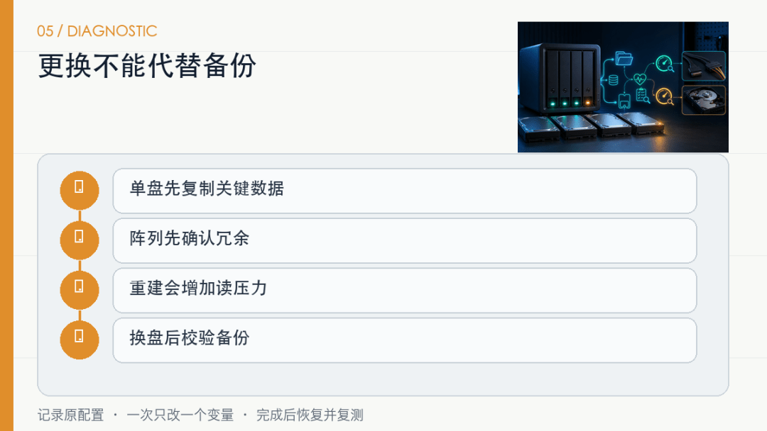 NAS硬盘出现SMART警告,先备份还是先跑检测? NAS硬盘出现SMART警告,先备份还是先跑检测?